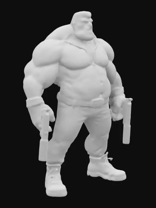 3D model for 3D Game [Unity Asset], End game Boss, Spicy Attitude, flair, One upper type ego, gun's, bombs, explosions, Money.