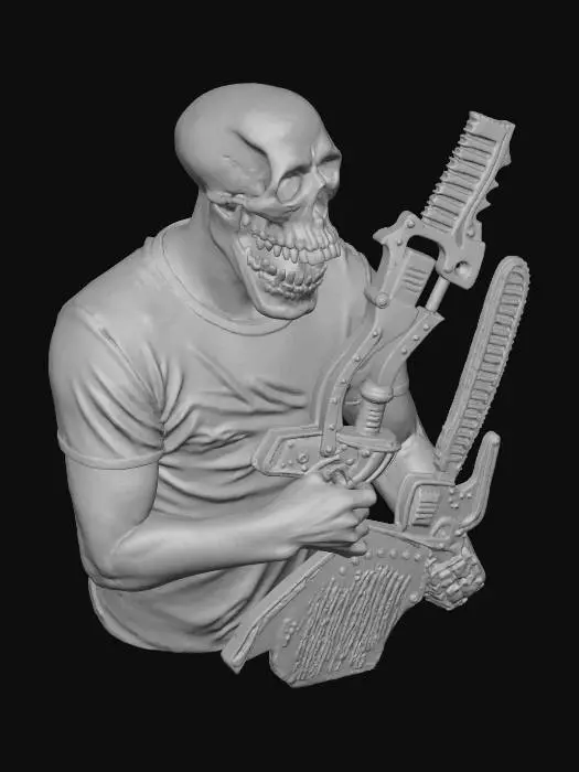 3D model for Skull Warrior with Blades, #Halloween2025#
