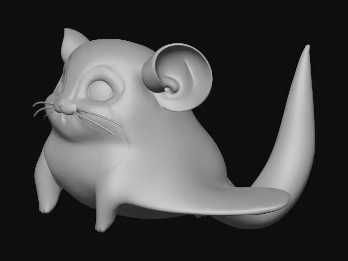 3D model for Flying Fuzzball