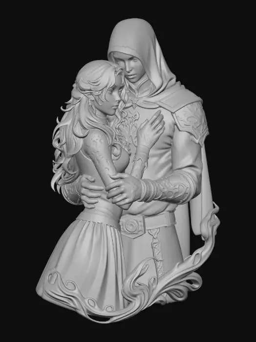 3D model for Eternal Embrace