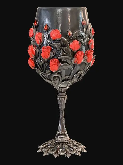 3D model for Crimson Rose Goblet