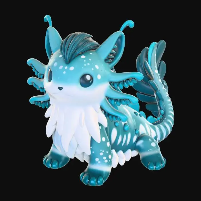 3D model for Azure Fluffsprite