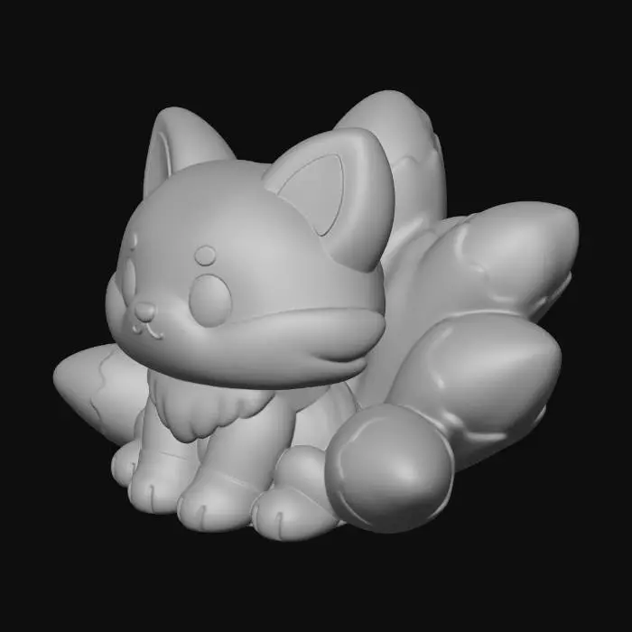 3D model for Kitsu Cuddles