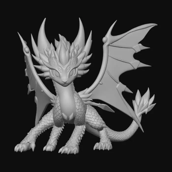 3D model for Emerald Winged Guardian