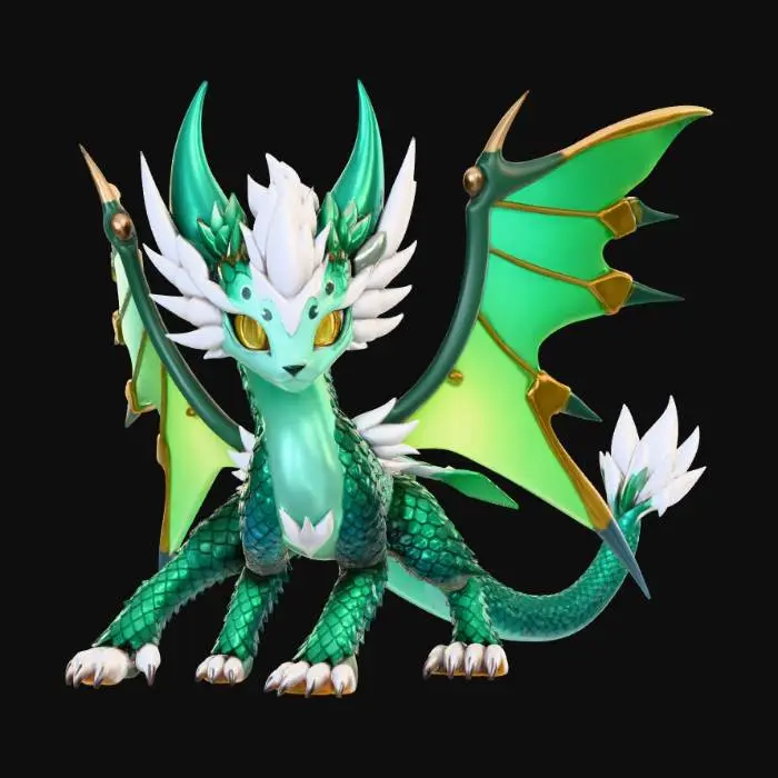 3D model for Emerald Winged Guardian