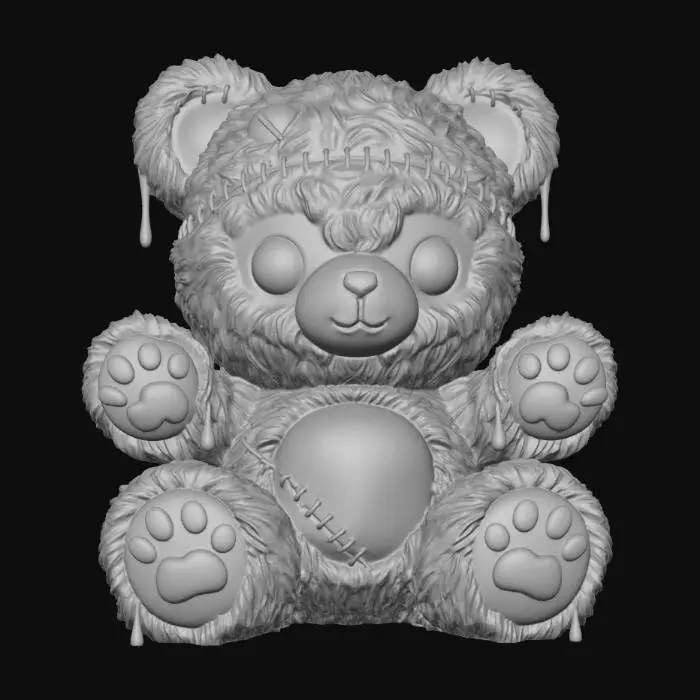 3D model for Neon Drip Bear