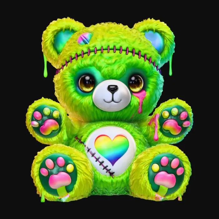 3D model for Neon Drip Bear