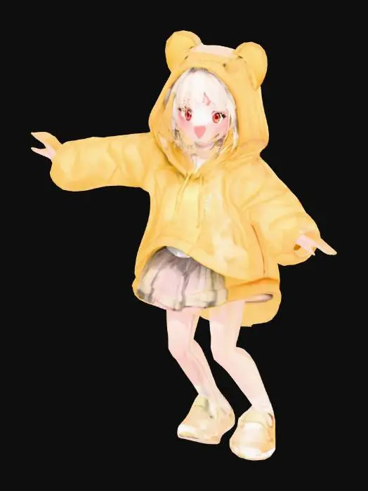 3D model for Yellow Hoodie Delight