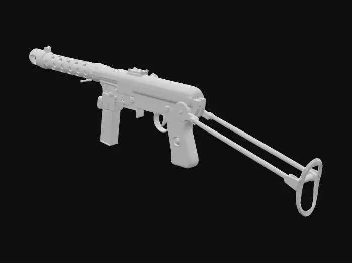 3D model for Submachine Gun Display