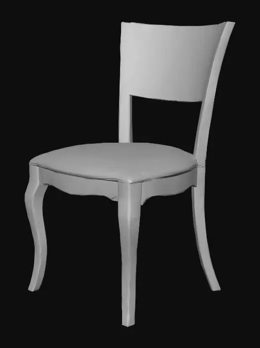 3D model for make a realistic wooden chair