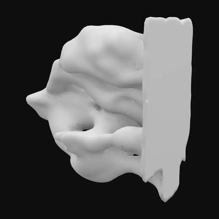 3D model for Ethereal Currents, fluid forms, form studies