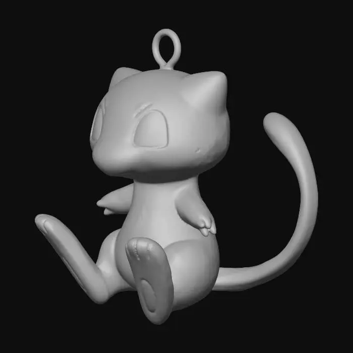 3D model for Playful Pink Creature Ornament