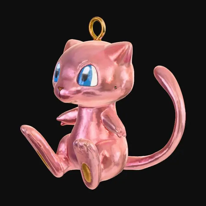 3D model for Playful Pink Creature Ornament