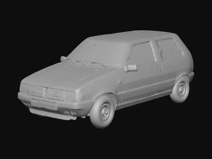 3D model for Red Fiat Uno Classic