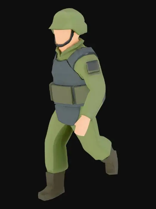 3D model for Soldier Stance