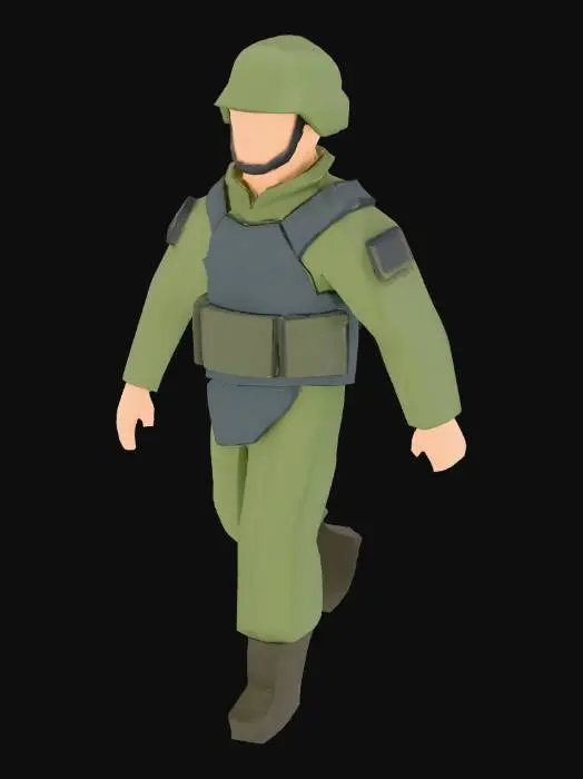 3D model for Soldier Stance