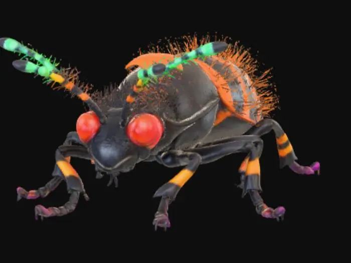 3D model for Halloween micro-bug, #Halloween2025#