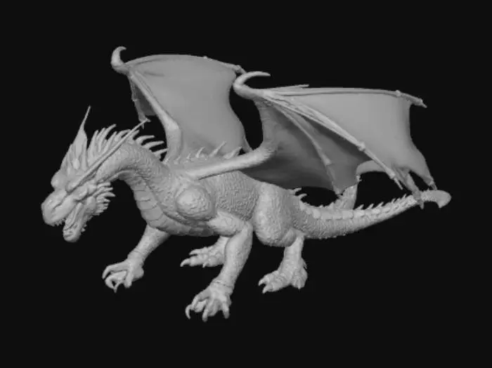 3D model for The Black-Striped Torment Dragon, #Halloween2025#