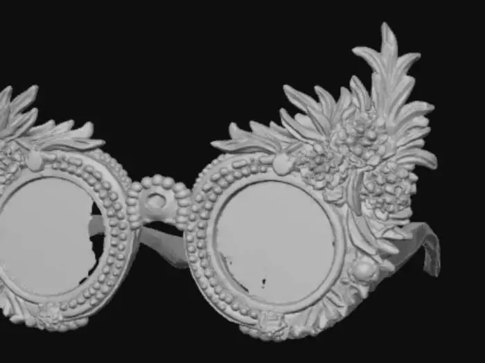 3D model for Extravagant Anime Style lensless glasses frame