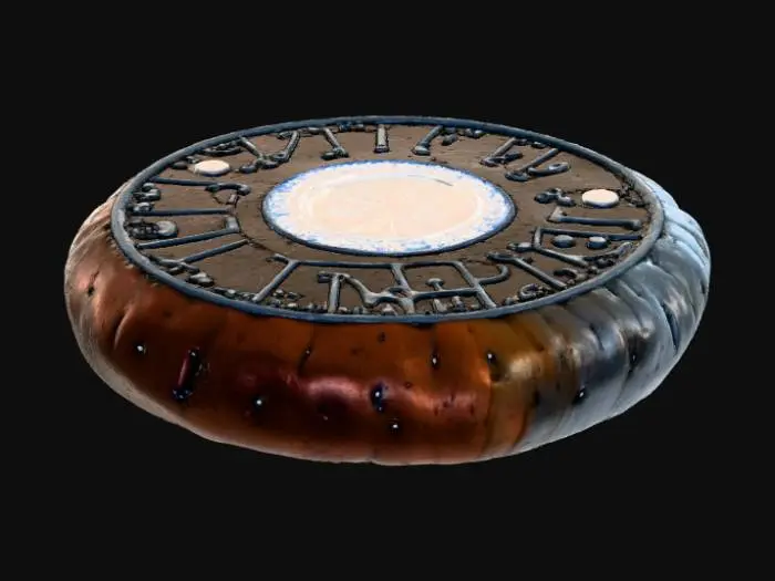 3D model for High detail, fantasy, teleportation stone.