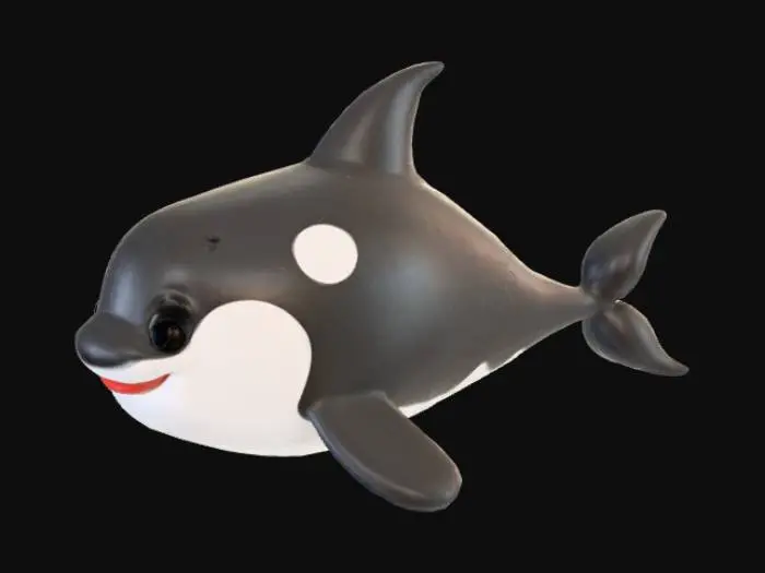 3D model for Orca whale Emoticon