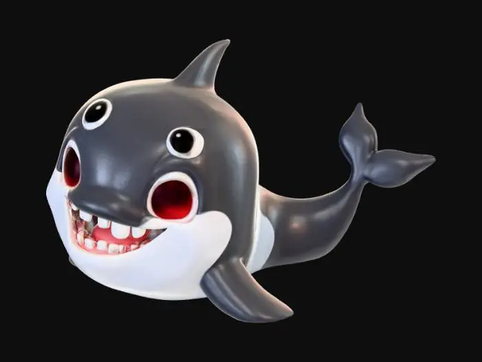 3D model for Orca whale Emoticon