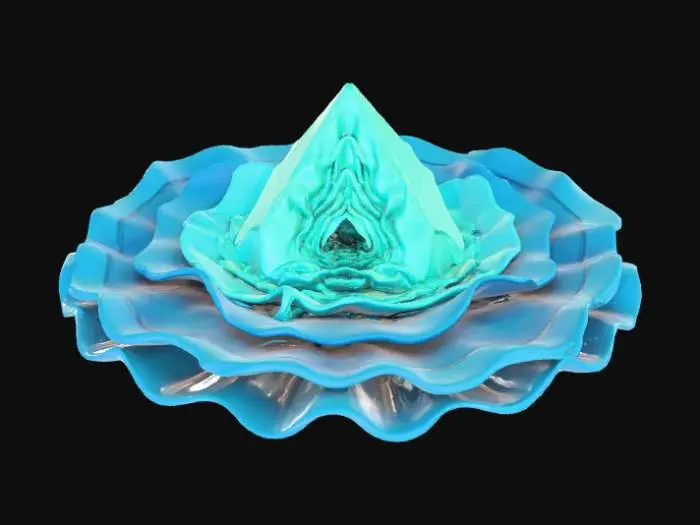 3D model for High detail, abstract, bermuda triangle.