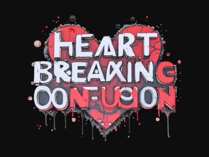 3D model for Logo music band with: Heart Breaking Confusion.