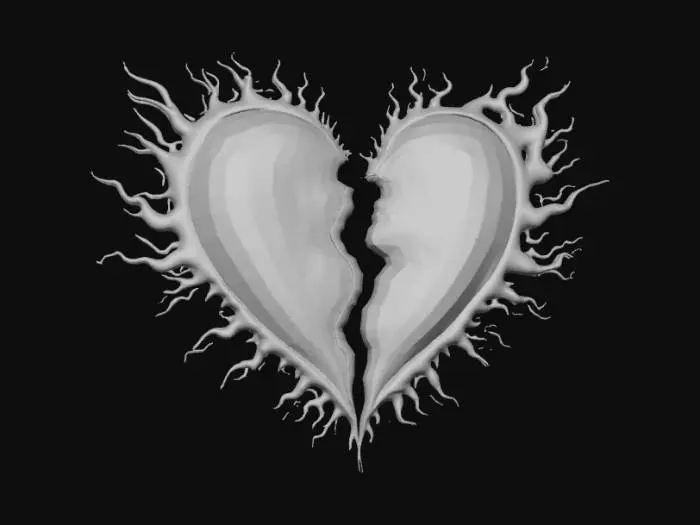 3D model for Heart Breaking Confusion, Music Band Logo
