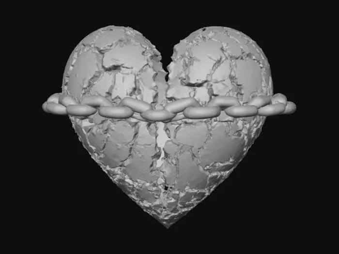 3D model for Heart Breaking Confusion, Music Band Logo