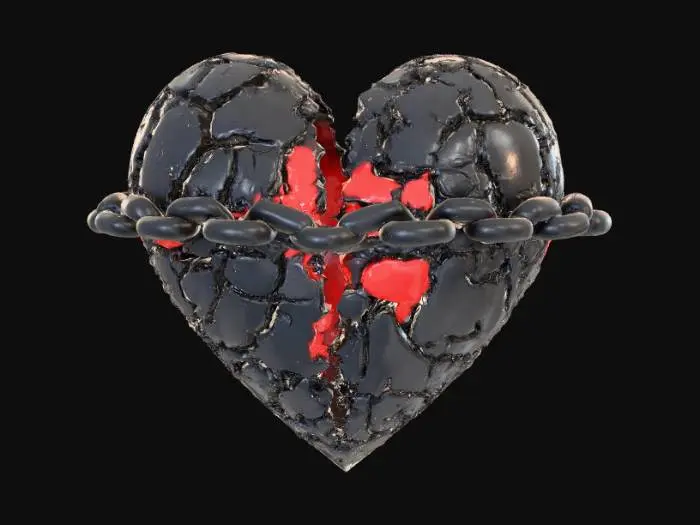 3D model for Heart Breaking Confusion, Music Band Logo
