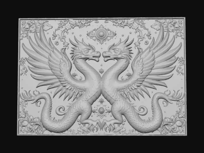 3D model for High detail, legendary, extravagant, wall art decoration.