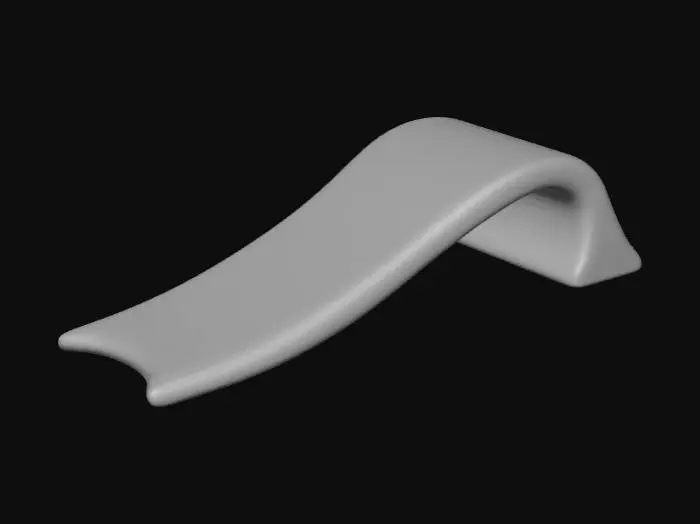 3D model for Low detail, winding slide