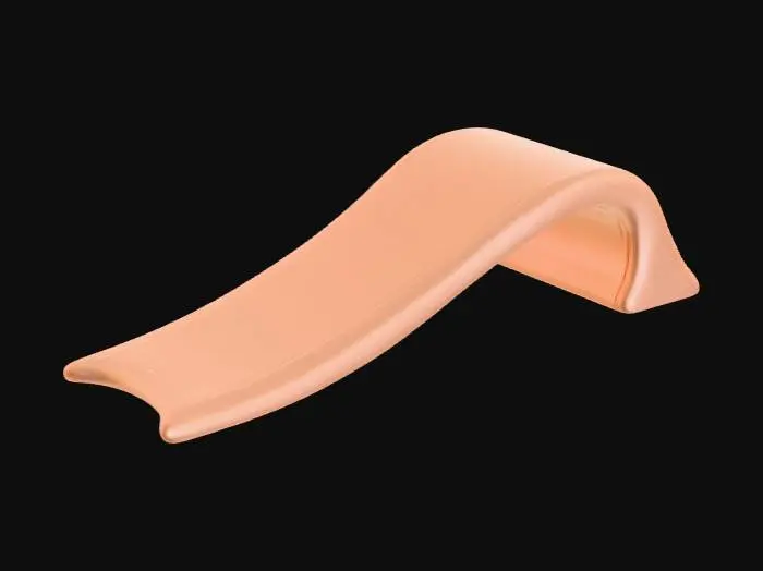 3D model for Low detail, winding slide