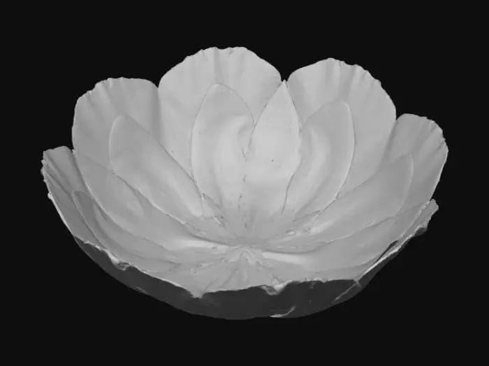 3D model for Low detail, bowl made of rose heads.