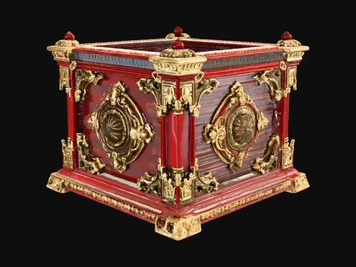 3D model for Extravagant, Square, stackable crate