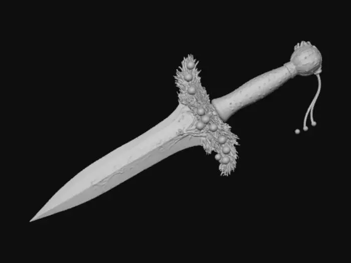 3D model for High detailed, abstract, extravagant, weapon, with Christmas Design.