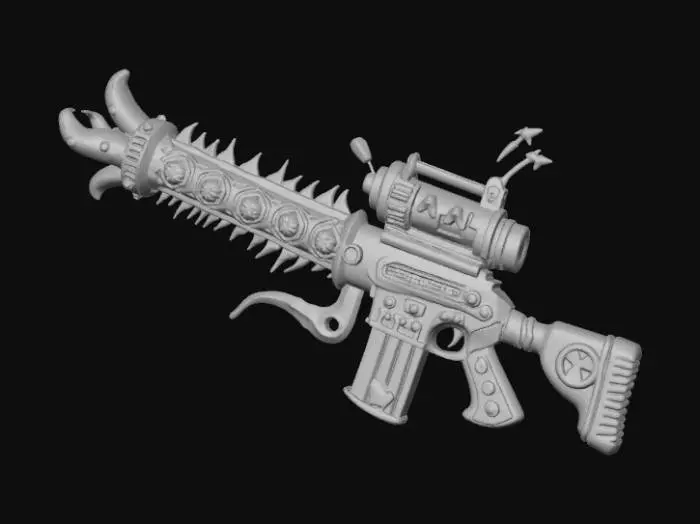 3D model for High detail, ridiculous, cartoon, weapon