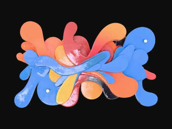 3D model for High detail, abstract, wall art