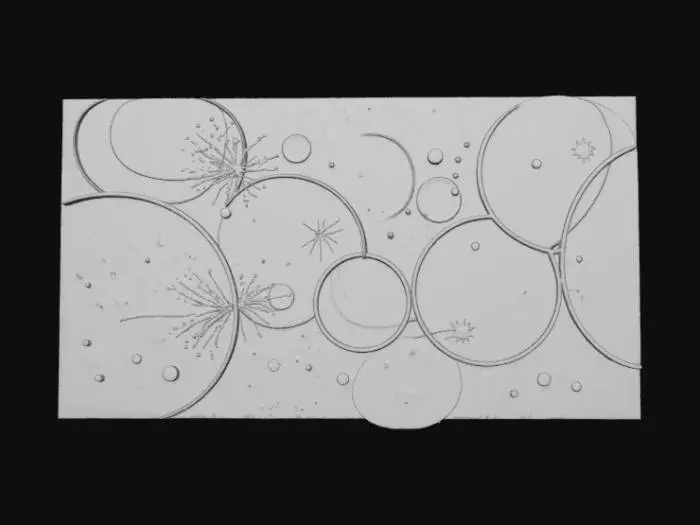 3D model for High detail, abstract, wall art