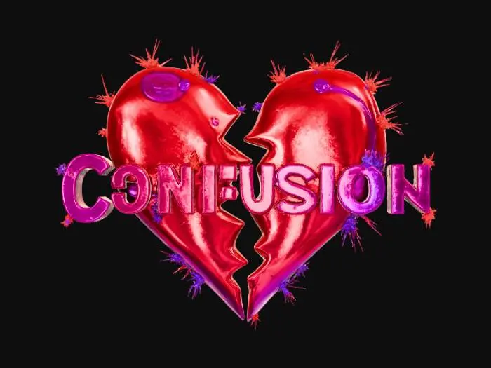 3D model for Heart Breaking Confusion, Music Band Logo