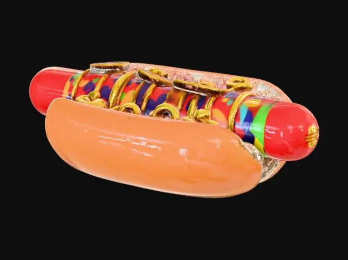 3D model for High detail, extravagant, abstract, hotdog