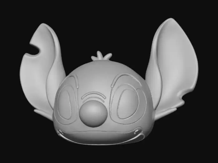 3D model for High detail, Stitch Face, broach only.