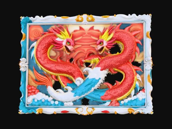 3D model for High detail, legendary, anime, extravagant, wall art decoration.