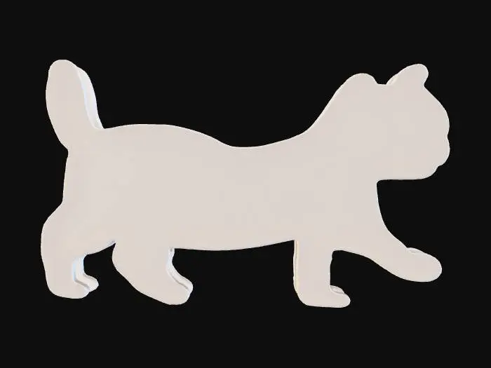 3D model for Low Detail, animal pendant, charm, no chain