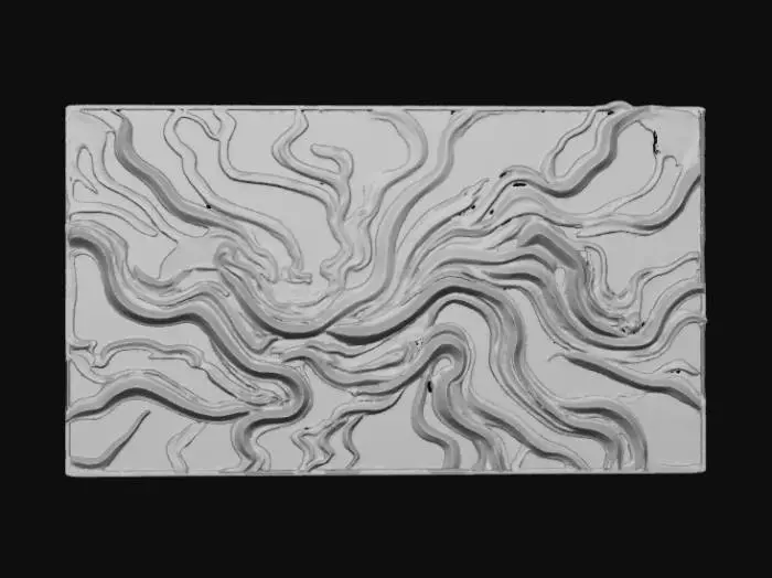 3D model for High detail, abstract, wall art