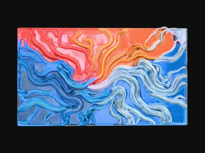 3D model for High detail, abstract, wall art