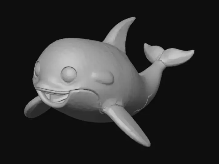 3D model for Orca whale Emoticon