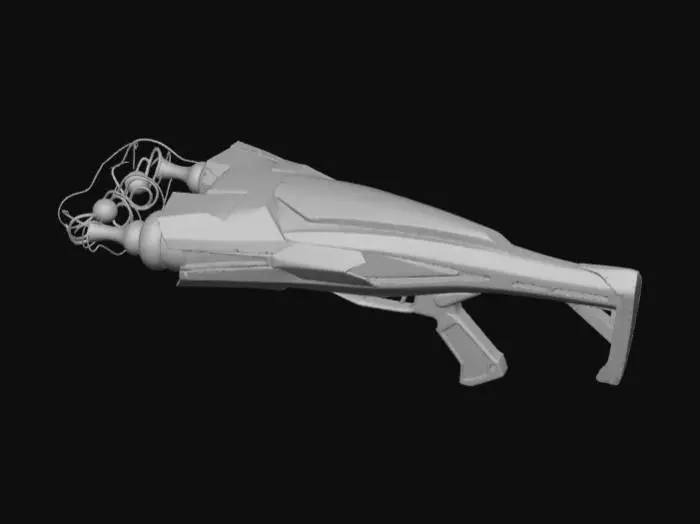 3D model for Abstract, energy weapon