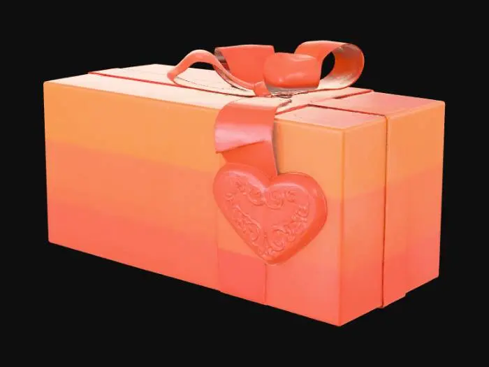 3D model for Abstract, a heartwarming empty gift box